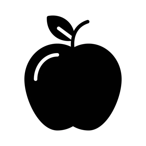 Fruit Glyph Flat Vector Icon — Stock Vector