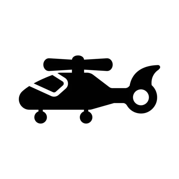 Chopper Glyph Flat Vector Icon — Stock Vector