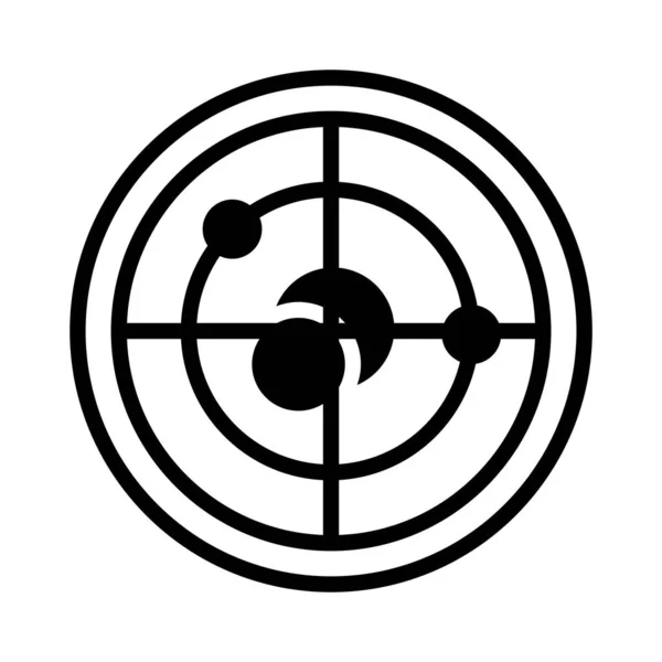 Astronomy Glyph Flat Vector Icon — Stock Vector