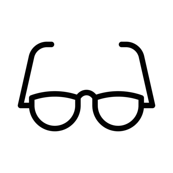 Brille Dünne Linie Vektor Symbol — Stockvektor