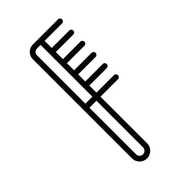 Brush Thin Line Vector Icon — Stock Vector