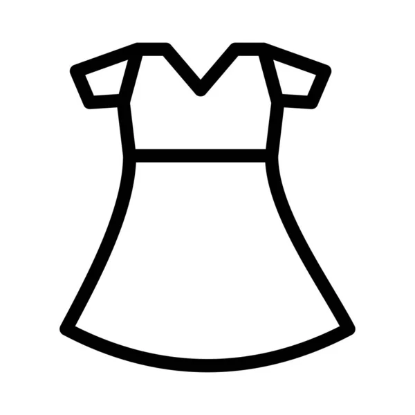 Costume Ligne Mince Icône Vectorielle — Image vectorielle