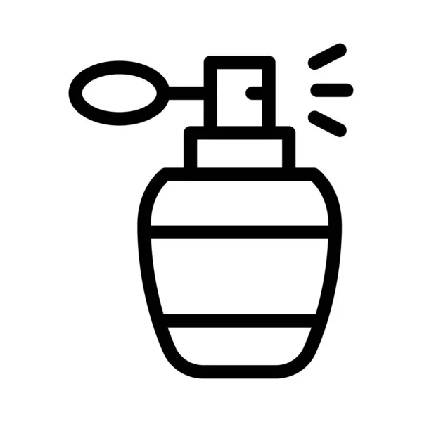 Parfum Ligne Mince Vecteur Icône — Image vectorielle