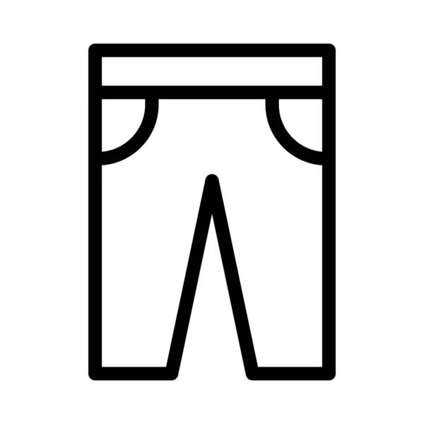 Παντελόνι Λεπτό Σύμβολο Διάνυσμα Γραμμής — Διανυσματικό Αρχείο