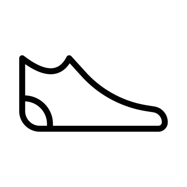 Chaussures Fine Ligne Vecteur Icône — Image vectorielle