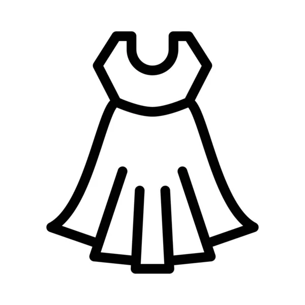 Traje Línea Delgada Vector Icono — Vector de stock