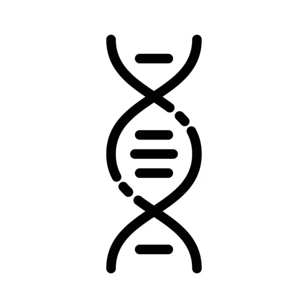 Genetik Thin Line Vektor Symbol — Stockvektor