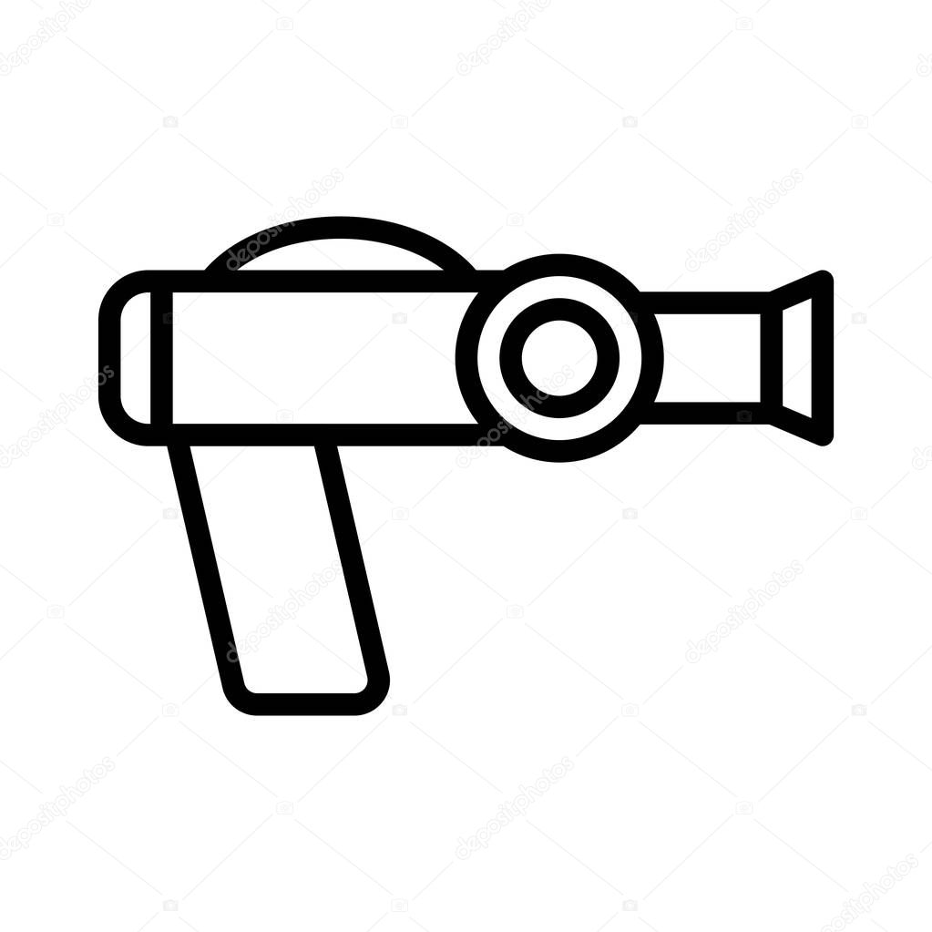 weapon thin line vector icon