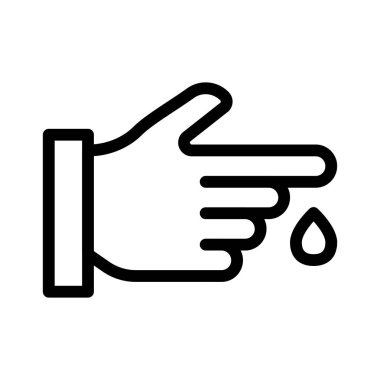 hasar ince çizgi vektör simge