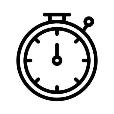 Alarm ince çizgi vektör simgesi