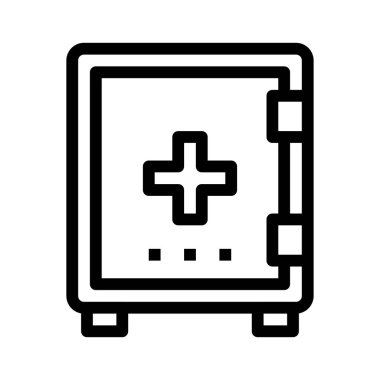 ince çizgi dolap simge vektör