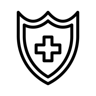 safethin çizgi vektör simgesi