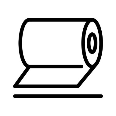 rulo ince çizgi vektör simgesi