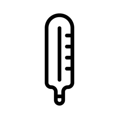 sıcaklık ince çizgi vektör simgesi