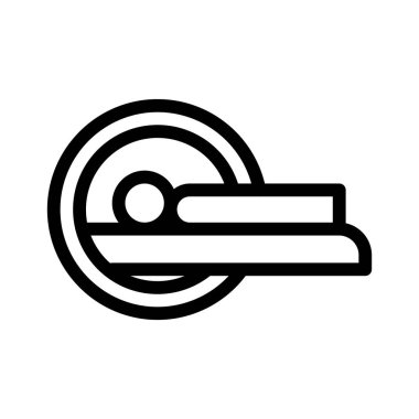 Tıbbi ince çizgi vektör simgesi