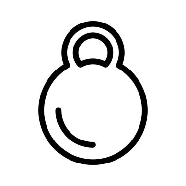 Ağırlık ince çizgi vektör simge