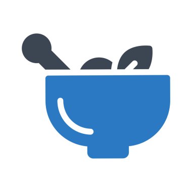 karıştırma glif renk vektör simgesi