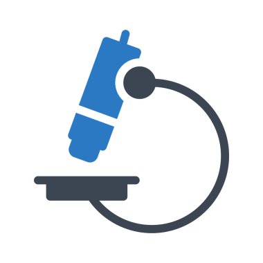 Laboratuvar glif renk vektör simgesi