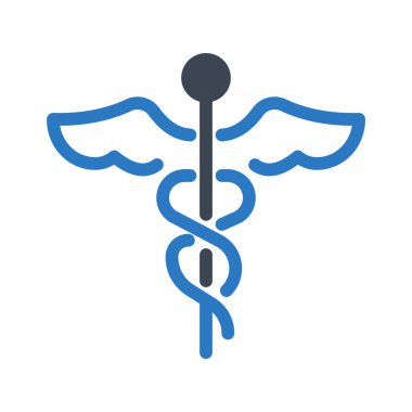 Tıbbi glif renk vektör simgesi