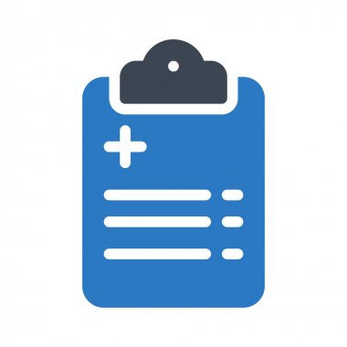 Tıbbi glif renk vektör simgesi