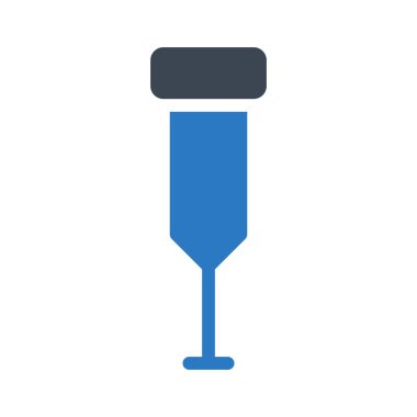 iğne glif renk vektör simgesi