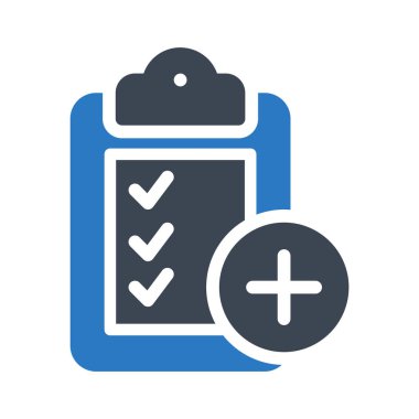 kontrol listesi glif renk vektör simgesi