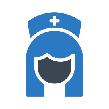 kadın glif renk vektör simgesi