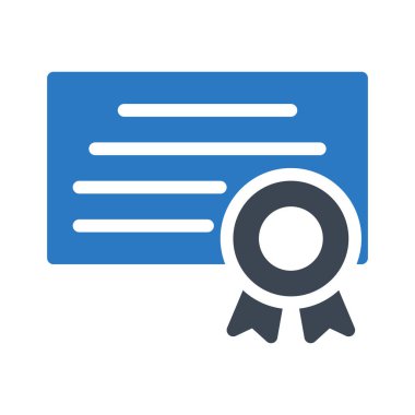 derece glif renk vektör simgesi