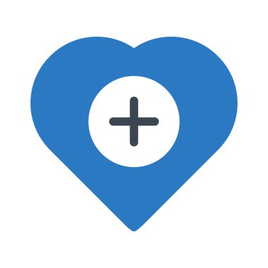 Sağlık glif renk vektör simgesi