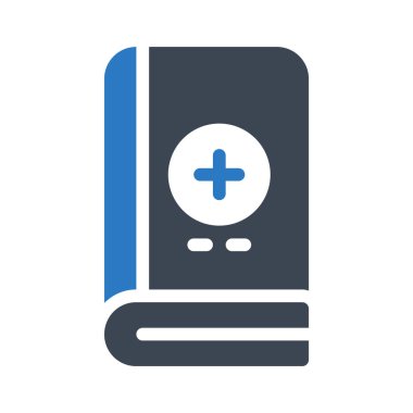 Tıbbi glif renk vektör simgesi