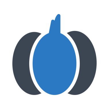 Bitkisel glif renk vektör simgesi