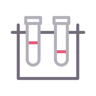 Tüp renk çizgi vektör simgesi