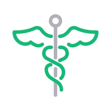 Tıbbi renk çizgi vektör simgesi