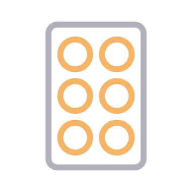 ilaçlar renk çizgi vektör simgesi