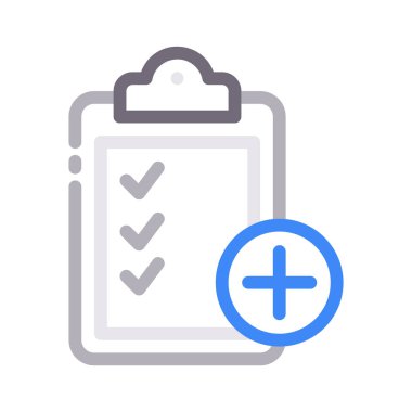 kontrol listesi renk çizgisi vektör simgesi