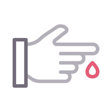 zarar renk çizgi vektör simgesi