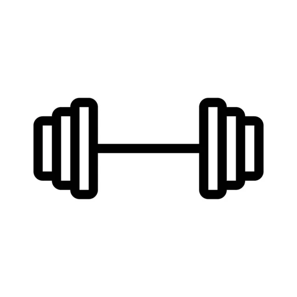 Gym Dun Lijn Vector Pictogram — Stockvector