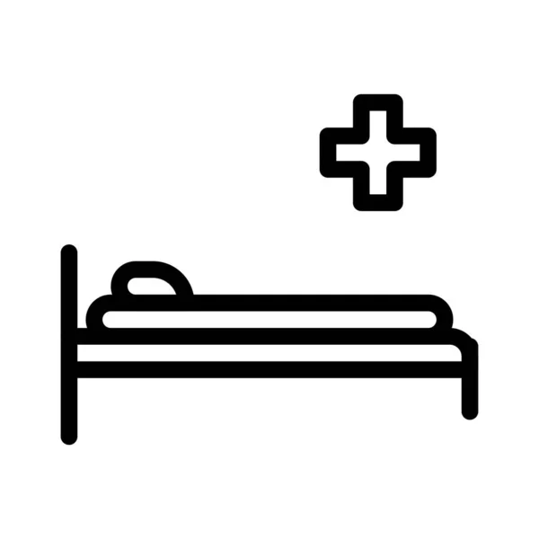 Patient Thin Line Vector Icon — Stock Vector