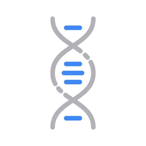 Genetica Kleur Lijn Vector Pictogram — Stockvector