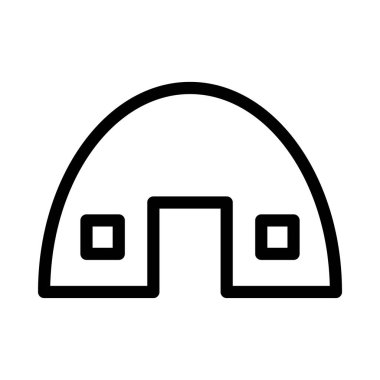 fabrika ince çizgi vektör simgesi