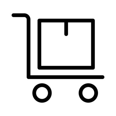 parsel ince çizgi vektör simgesi