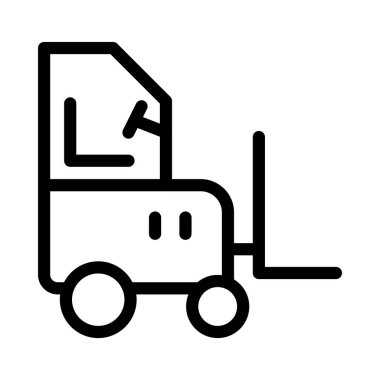 vinç ince çizgi vektör simgesi