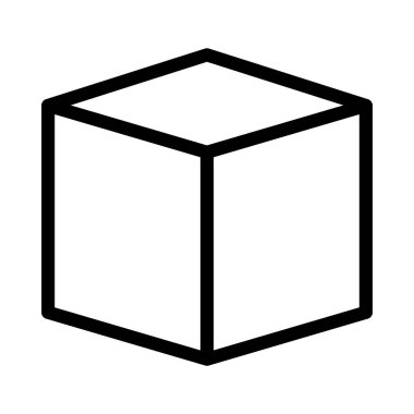 karton ince çizgi vektör simgesi