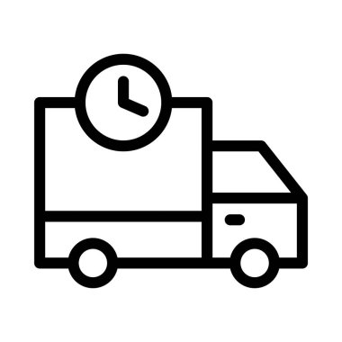 teslim ince çizgi vektör simgesi