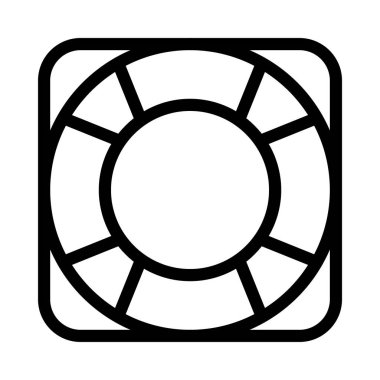 yaşam tüpü ince çizgi vektör simgesi