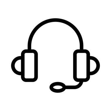 Hizmetleri ince çizgi vektör simgesi