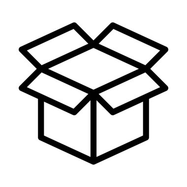 karton ince çizgi vektör simgesi