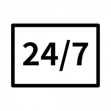 Hizmetleri ince çizgi vektör simgesi