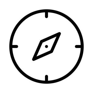 gezinme ince çizgi vektör simgesi