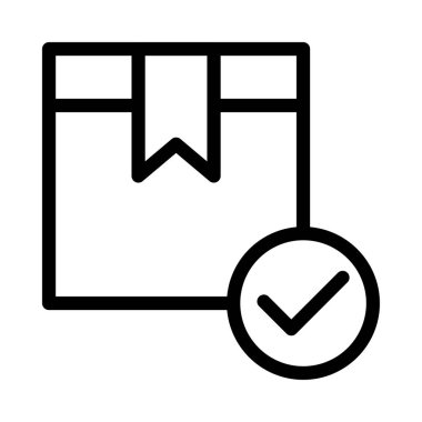 İnce çizgi vektör simge kontrol